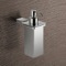 Soap Dispenser, Wall Mounted, Square, Polished Chrome